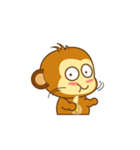 Cute Yellow Monkey Animated（個別スタンプ：10）