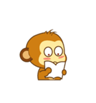 Cute Yellow Monkey Animated（個別スタンプ：12）