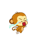 Cute Yellow Monkey Animated（個別スタンプ：13）