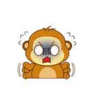 Cute Yellow Monkey Animated（個別スタンプ：23）