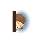 One of us: Lovely Girl, Daily Animated（個別スタンプ：19）