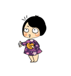 Little Cute and Greedily Floral Skirt（個別スタンプ：1）