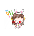 Melon rabbits need someone (DukDik)（個別スタンプ：13）