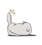 Gray bunny（個別スタンプ：40）