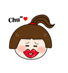 cheerful girl daily life（個別スタンプ：17）