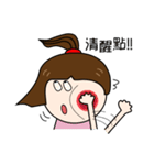 cheerful girl daily life（個別スタンプ：19）