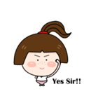 cheerful girl daily life（個別スタンプ：21）