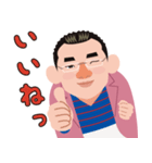 鈴木彰伯の似顔絵スタンプ（個別スタンプ：1）