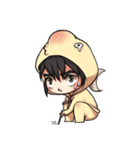 Goldfish and penguin（個別スタンプ：4）