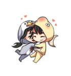 Goldfish and penguin（個別スタンプ：5）