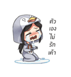 Goldfish and penguin（個別スタンプ：6）