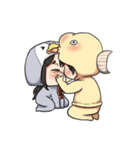 Goldfish and penguin（個別スタンプ：18）
