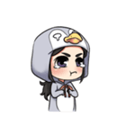 Goldfish and penguin（個別スタンプ：19）