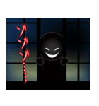 黒い人ー心の闇ー2（個別スタンプ：1）