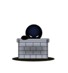 黒い人ー心の闇ー2（個別スタンプ：3）