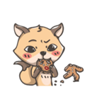 Fox And Gingerbread Man（個別スタンプ：22）