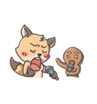 Fox And Gingerbread Man（個別スタンプ：28）