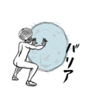 全身タイツで闘うアフロ（個別スタンプ：19）