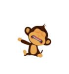 Awake Monkey Happy 3D（個別スタンプ：4）