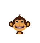 Awake Monkey Happy 3D（個別スタンプ：5）