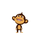 Awake Monkey Happy 3D（個別スタンプ：7）