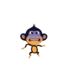 Awake Monkey Happy 3D（個別スタンプ：8）