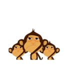 Awake Monkey Happy 3D（個別スタンプ：9）