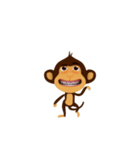 Awake Monkey Happy 3D（個別スタンプ：10）