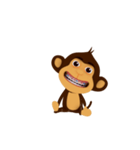 Awake Monkey Happy 3D（個別スタンプ：11）
