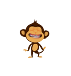 Awake Monkey Happy 3D（個別スタンプ：13）