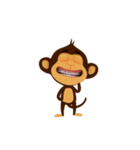 Awake Monkey Happy 3D（個別スタンプ：15）