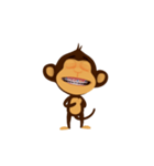 Awake Monkey Happy 3D（個別スタンプ：16）