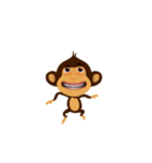 Awake Monkey Happy 3D（個別スタンプ：17）