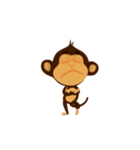 Awake Monkey Happy 3D（個別スタンプ：20）
