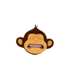 Awake Monkey Happy 3D（個別スタンプ：21）