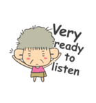 Cute Grandma English Version（個別スタンプ：2）