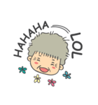 Cute Grandma English Version（個別スタンプ：8）