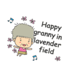 Cute Grandma English Version（個別スタンプ：14）