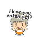 Cute Grandma English Version（個別スタンプ：18）