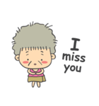 Cute Grandma English Version（個別スタンプ：26）