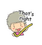 Cute Grandma English Version（個別スタンプ：31）