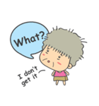 Cute Grandma English Version（個別スタンプ：33）