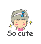 Cute Grandma English Version（個別スタンプ：34）