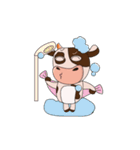 The Lovely Dairy Cow Animated（個別スタンプ：6）