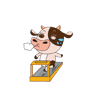 The Lovely Dairy Cow Animated（個別スタンプ：9）