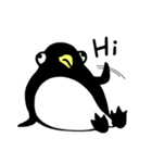 Penguin and little blue fish（個別スタンプ：1）