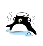 Penguin and little blue fish（個別スタンプ：5）