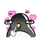 Penguin and little blue fish（個別スタンプ：6）