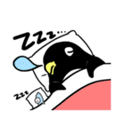 Penguin and little blue fish（個別スタンプ：19）