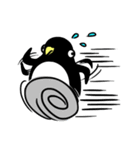 Penguin and little blue fish（個別スタンプ：27）